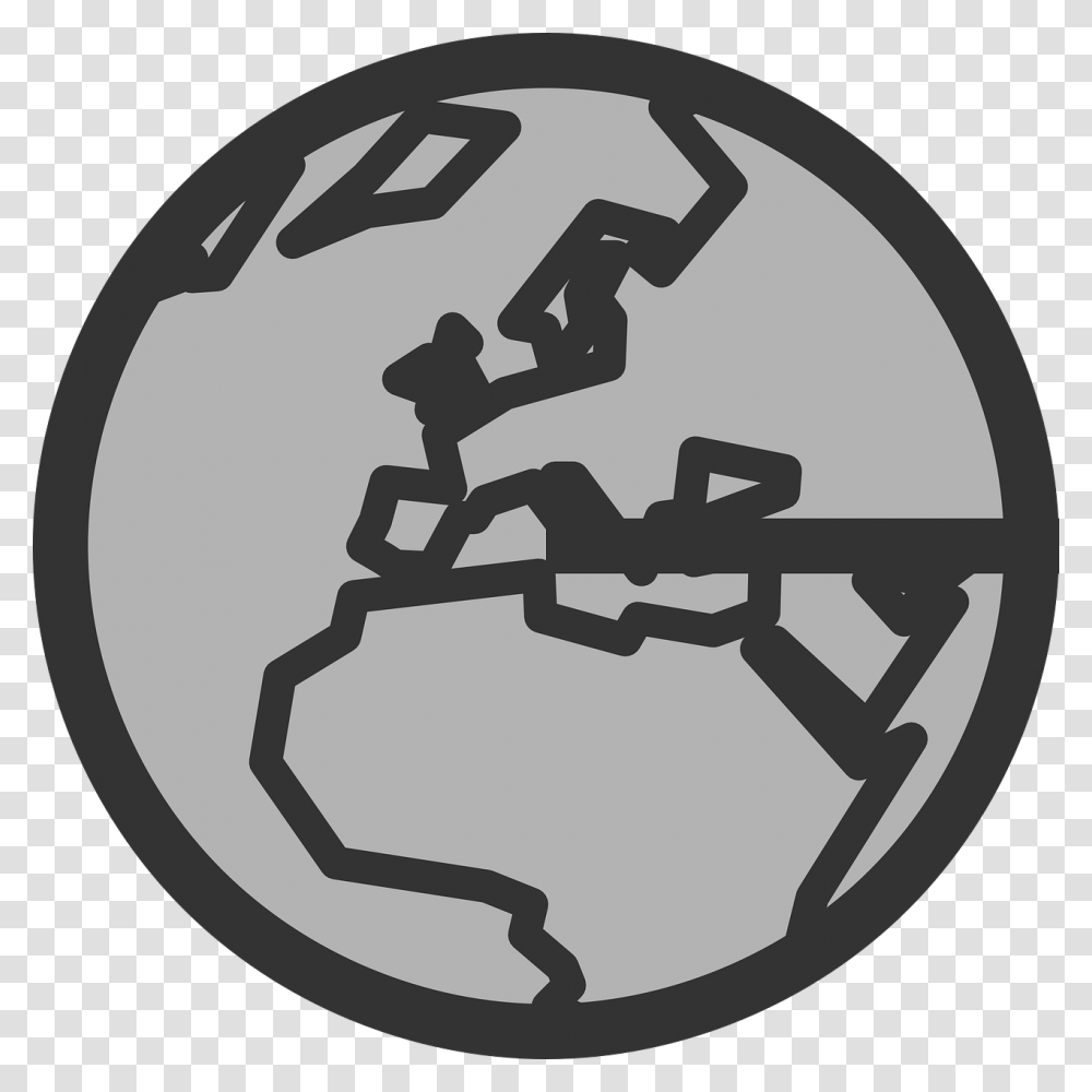 Grayscale Earth Svg Clip Arts Globe Clip Art, Sphere, Astronomy, Outer Space, Universe Transparent Png