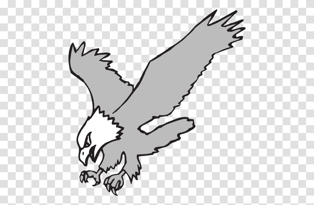 Grayscale Hunting Eagle Clip Art For Web, Bow, Bird, Animal, Hook Transparent Png
