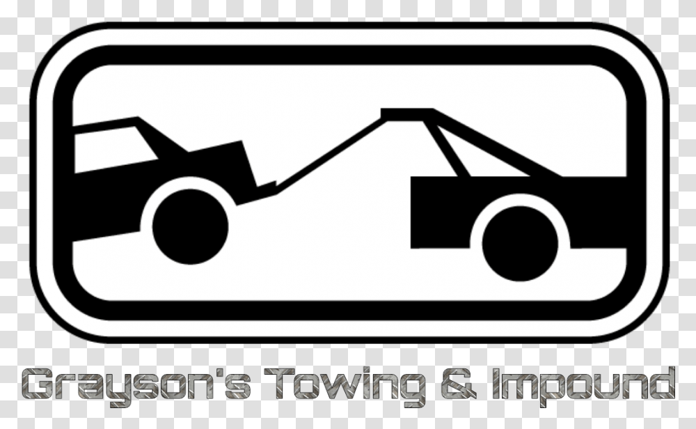 Grayson S Towing Amp Impound Is A Privately Run Towing Tow Away Zone Sign, Lawn Mower, Tool, Vehicle, Transportation Transparent Png