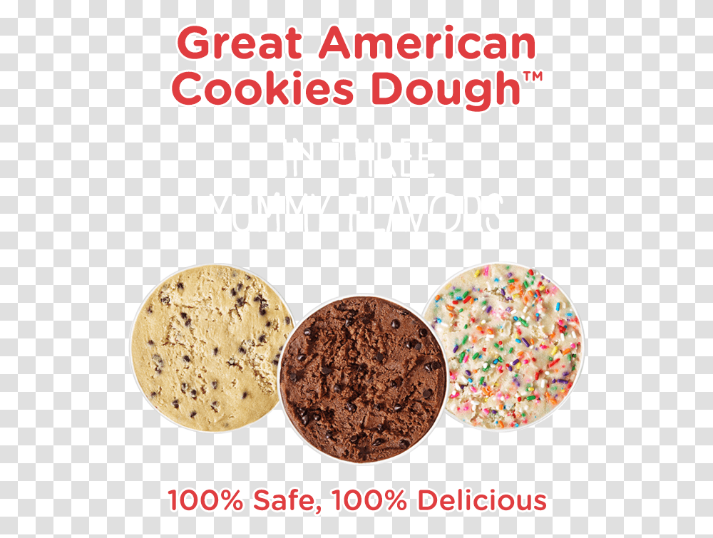 Great American Cookie Dough, Paper, Food, Poster, Advertisement Transparent Png