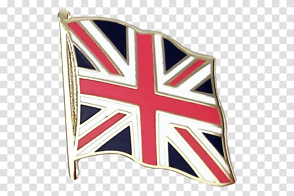 Great Britain Flag Lapel Pin Emblem, Fire Truck, Vehicle, Transportation Transparent Png