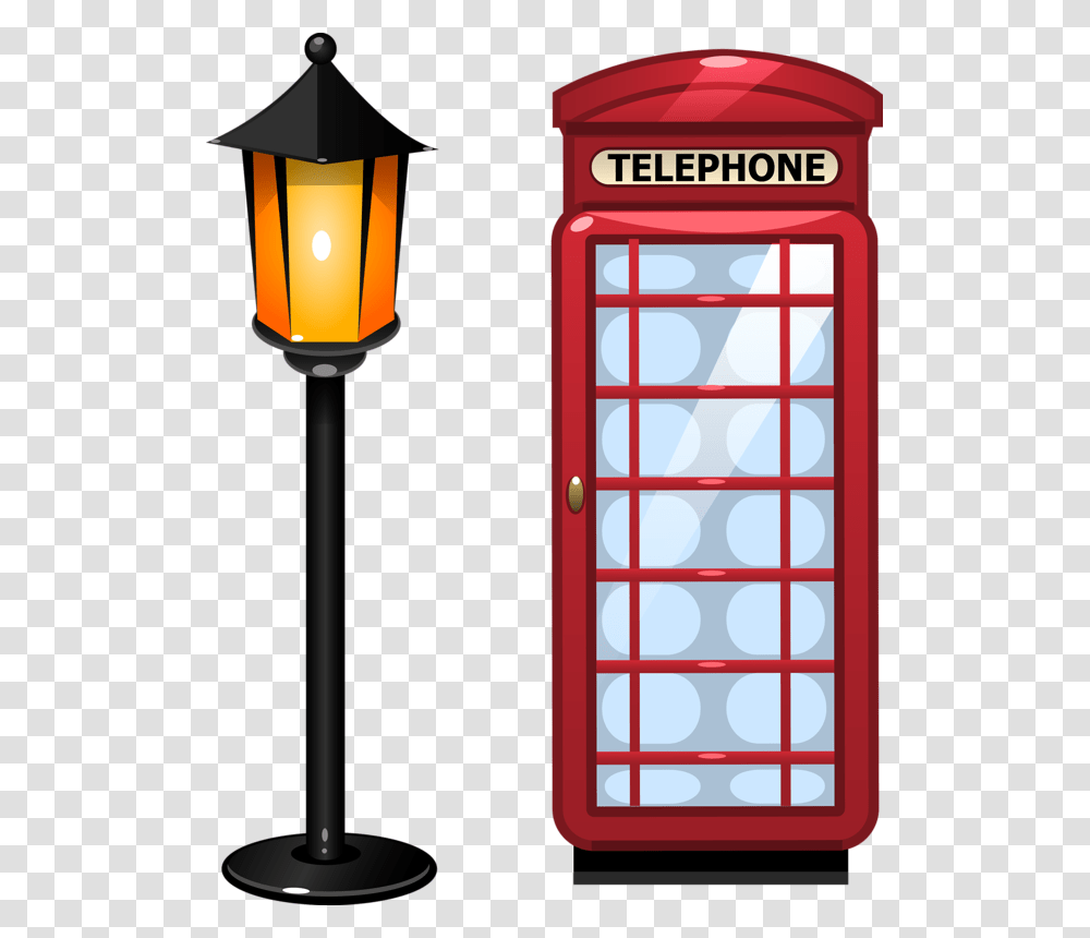 Great Britain Set, Lamp, Phone Booth, Lamp Post, Gas Pump Transparent Png