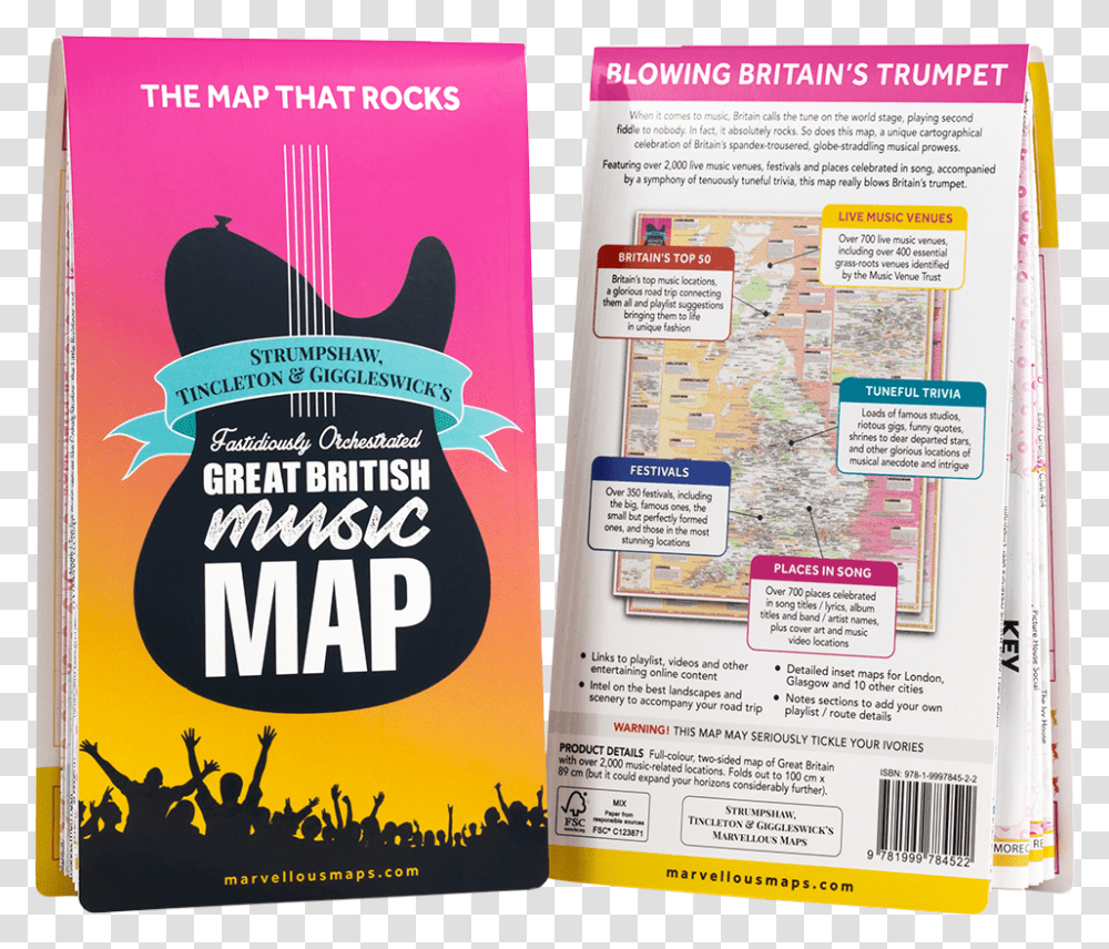 Great British Music Map Paper, Flyer, Poster, Advertisement, Brochure Transparent Png