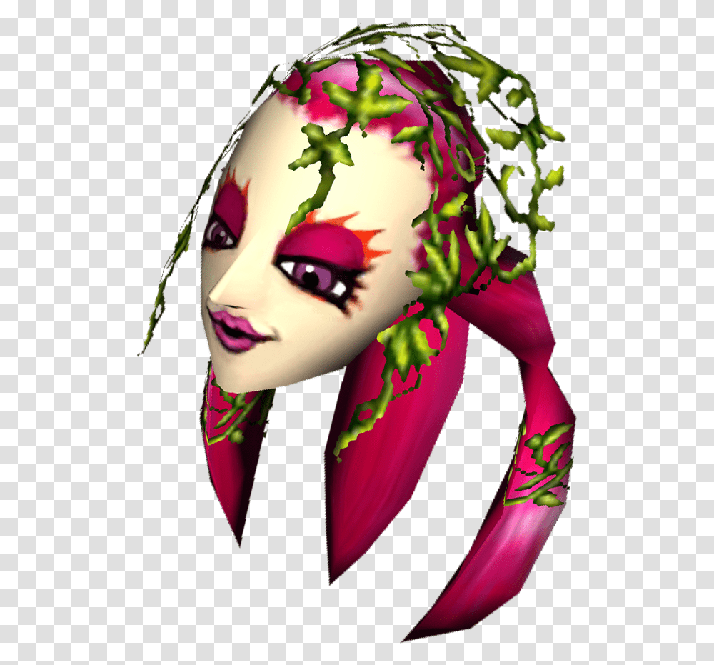 Great Fairy Mask Legend Of Zelda Great Fairy Mask, Purple, Person Transparent Png