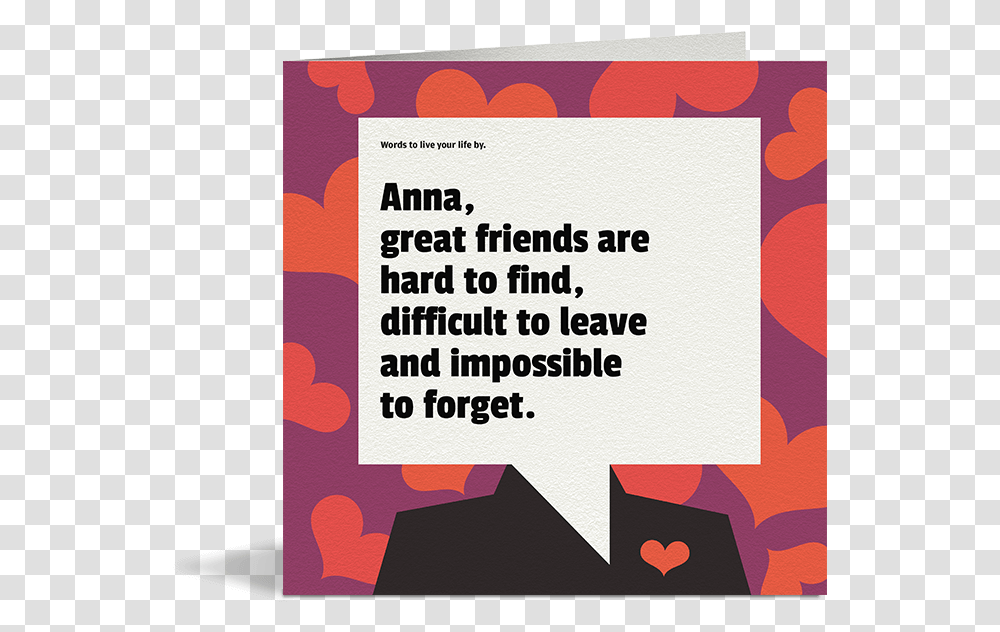 Great Friends Are Hard To Find Card Jo Nigoghossian, Paper, Advertisement, Poster Transparent Png