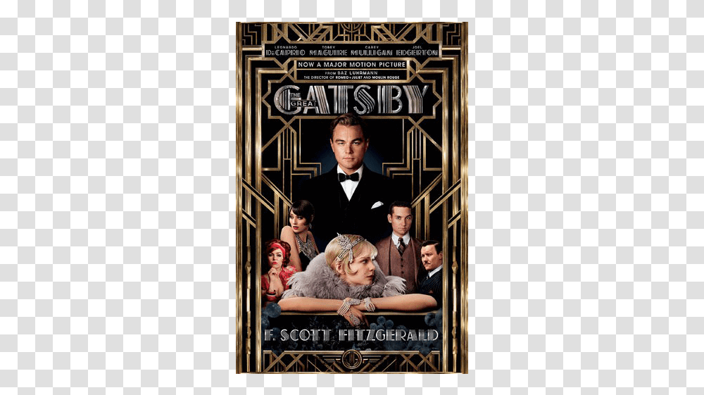 Great Gatsby Movie Tie In Great Gatsby Movie Book Cover, Person, Human, Performer, Poster Transparent Png