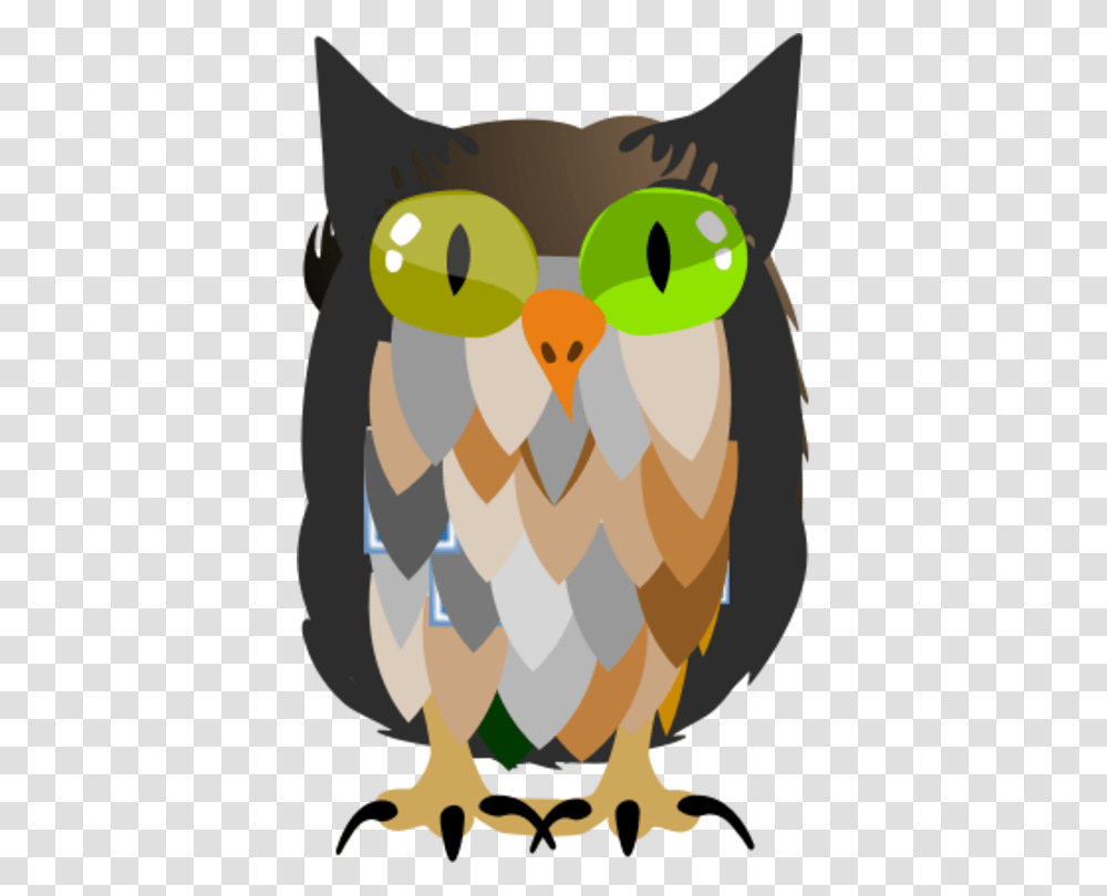 Great Horned Owl Owl, Bird, Animal, Beak, Poster Transparent Png