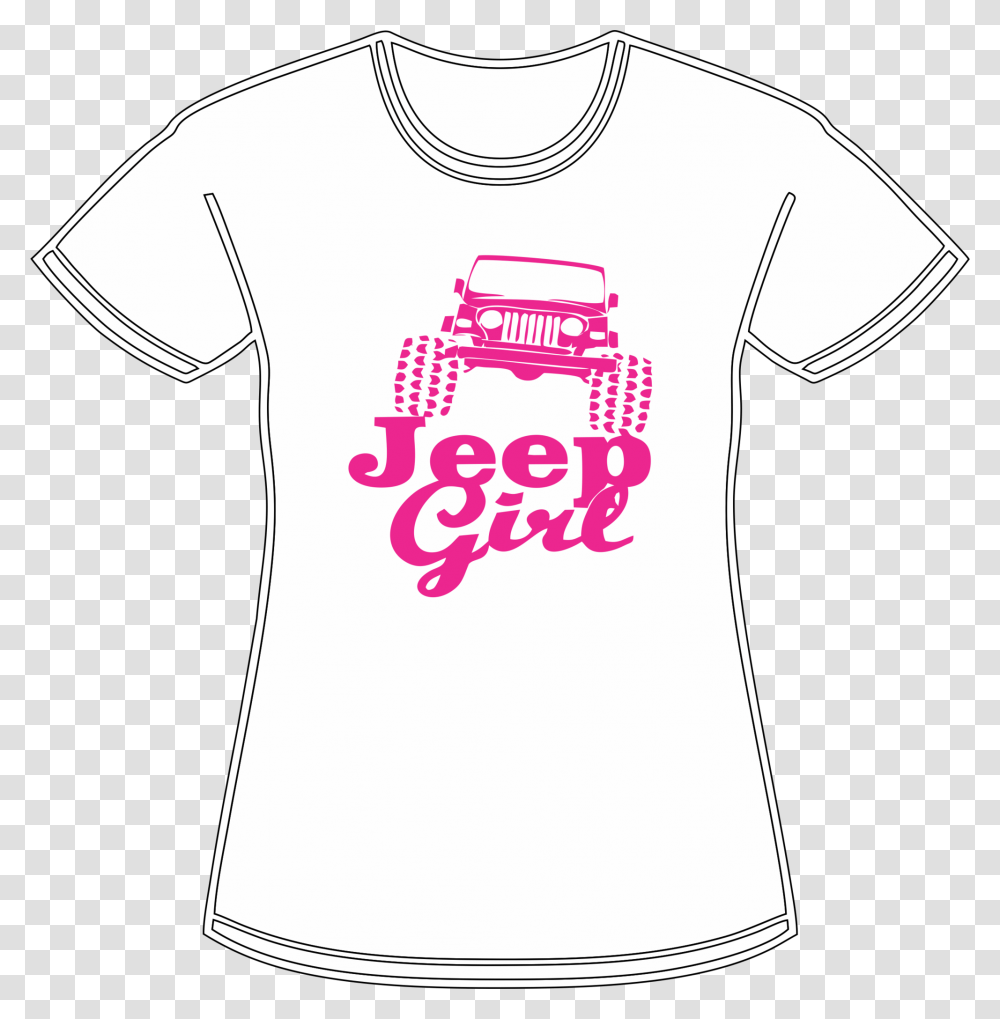 Great Jeep Girl Shirt Printed On 100 Cotton Ladies Jeep Girl Sticker, Apparel, T-Shirt Transparent Png