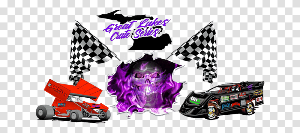 Great Lakes Crate Series Checkered Race Flag, Label, Car, Purple Transparent Png