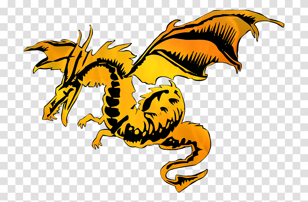 Great Pictures Of Cool Dragons Black And Orange Dragon Transparent Png
