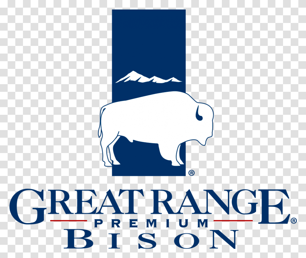 Great Range Premium Bison Great Range Bison, Poster, Advertisement, Mammal, Animal Transparent Png