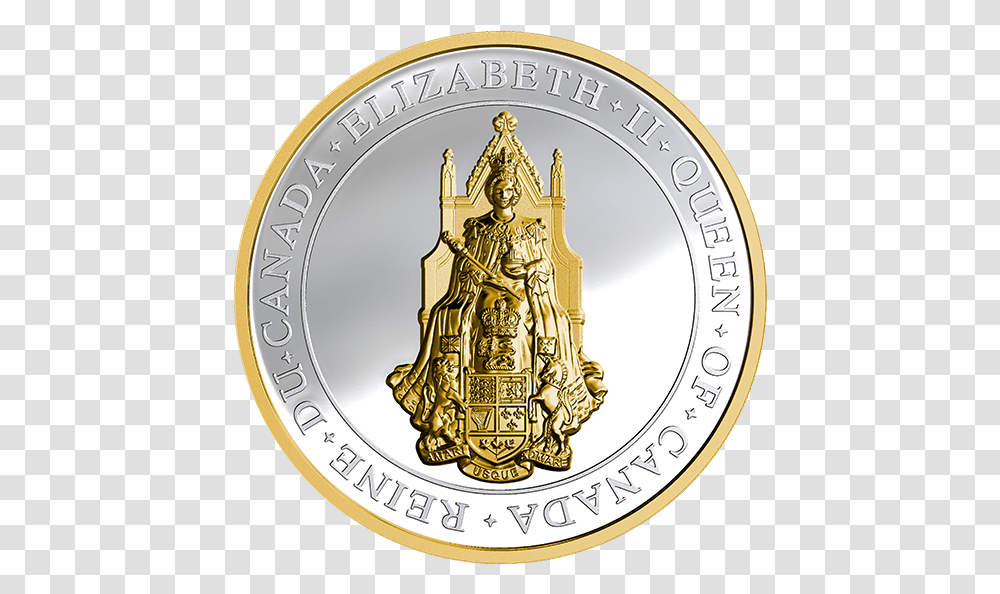 Great Seal Of Canada, Coin, Money, Nickel, Clock Tower Transparent Png