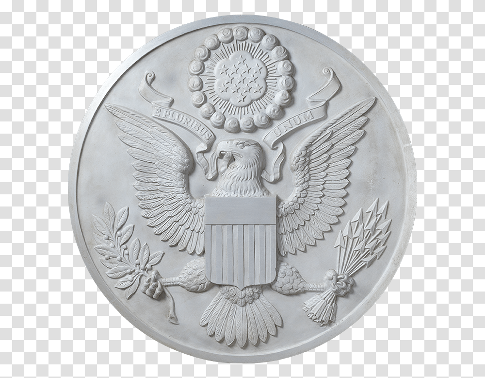 Great Seal Of The United States Aluminum Plaque From Coin, Money, Bird, Animal, Birthday Cake Transparent Png