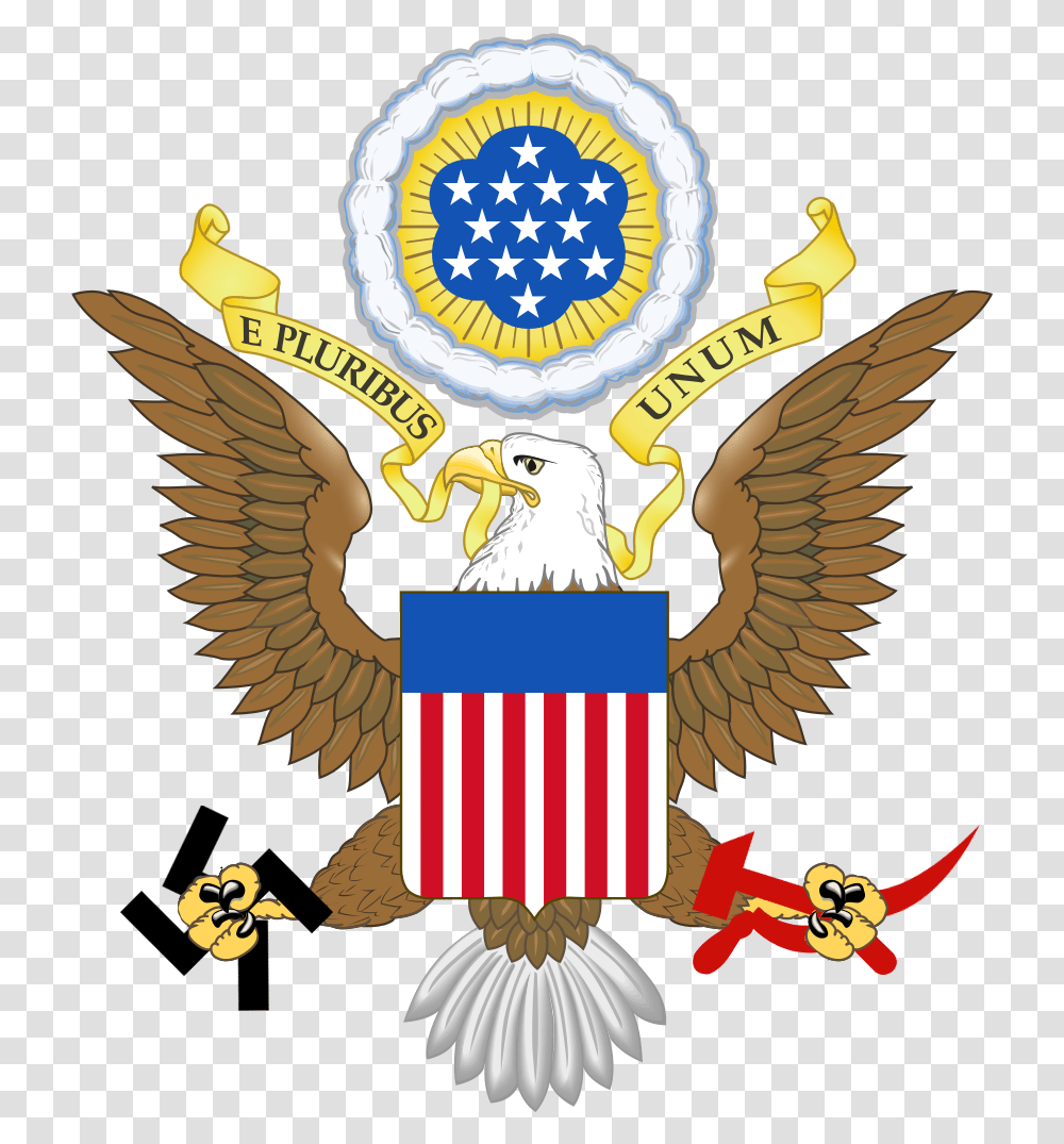 Great Seal Of The United States, Symbol, Emblem, Bird, Animal Transparent Png