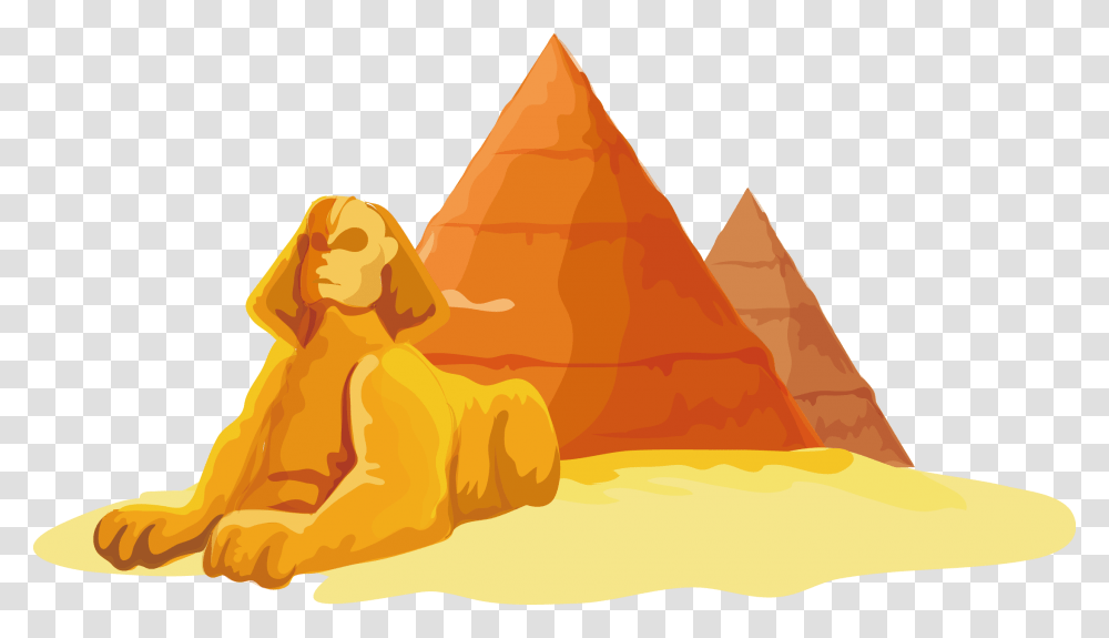 Great Sphinx Of Giza Egyptian Pyramids Pyramids Of Egypt Clipart, Architecture, Building, Triangle, Outdoors Transparent Png