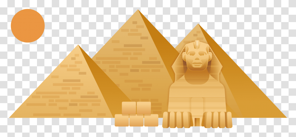 Great Sphinx Of Giza Great Pyramid Of Giza Egyptian Pyramid Of Giza Vector, Building, Architecture, Lighting Transparent Png