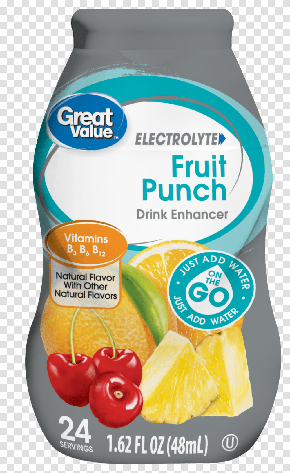 Great Value Fruit Punch, Plant, Food, Bottle, Pineapple Transparent Png
