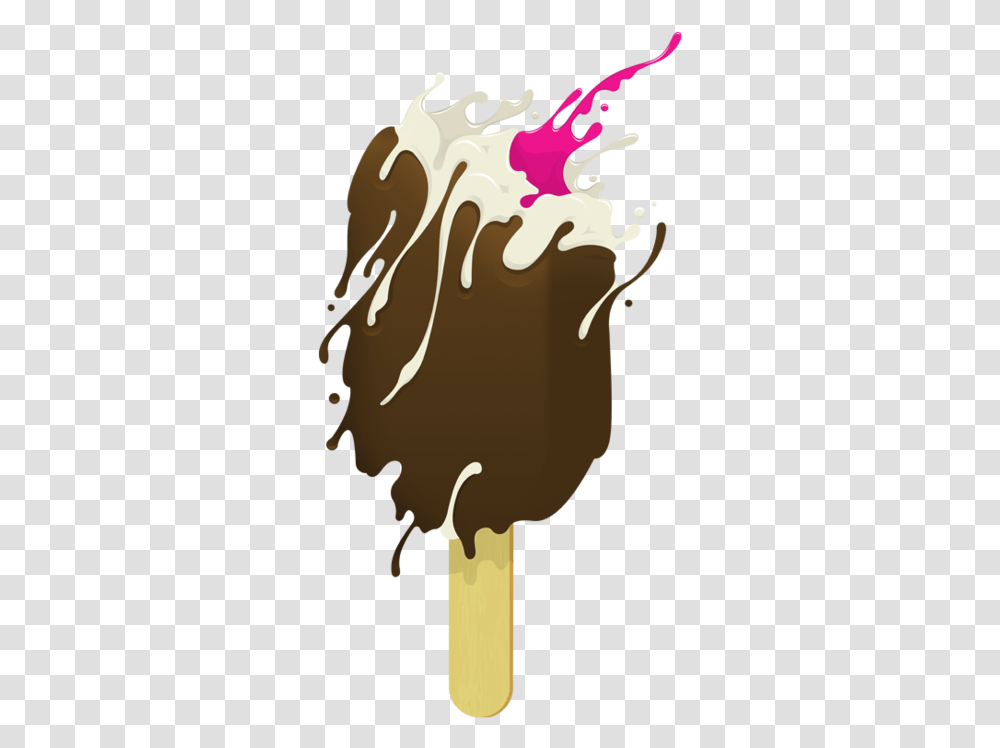 Great Vector Of An Ice Cream Cone I Love The Dripping Vector Illustration Of Melting Ice Cream, Food, Text, Dessert, Beverage Transparent Png