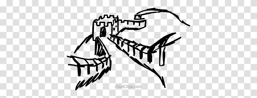 Great Wall Of China Royalty Free Vector Clip Art Illustration, Utility Pole, Skeleton, Animal, Rake Transparent Png
