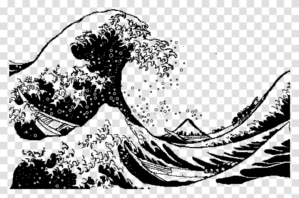 Great Wave Off Kanagawa Met, Outdoors, Silhouette Transparent Png