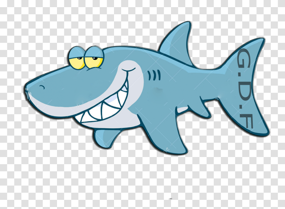 Great White Shark Clipart Cartoon Shark Black And White, Sea Life, Fish, Animal Transparent Png