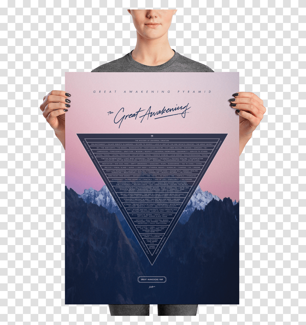 Greatawakeningpyramid Poster Gam Mockup Person Person, Human, Handwriting, Advertisement Transparent Png