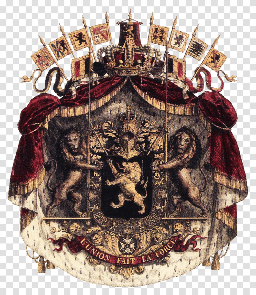Greater Coat Of Arms Of Belgium Belgian Royal Coats Of Arms, Leisure Activities, Rug, Architecture, Building Transparent Png