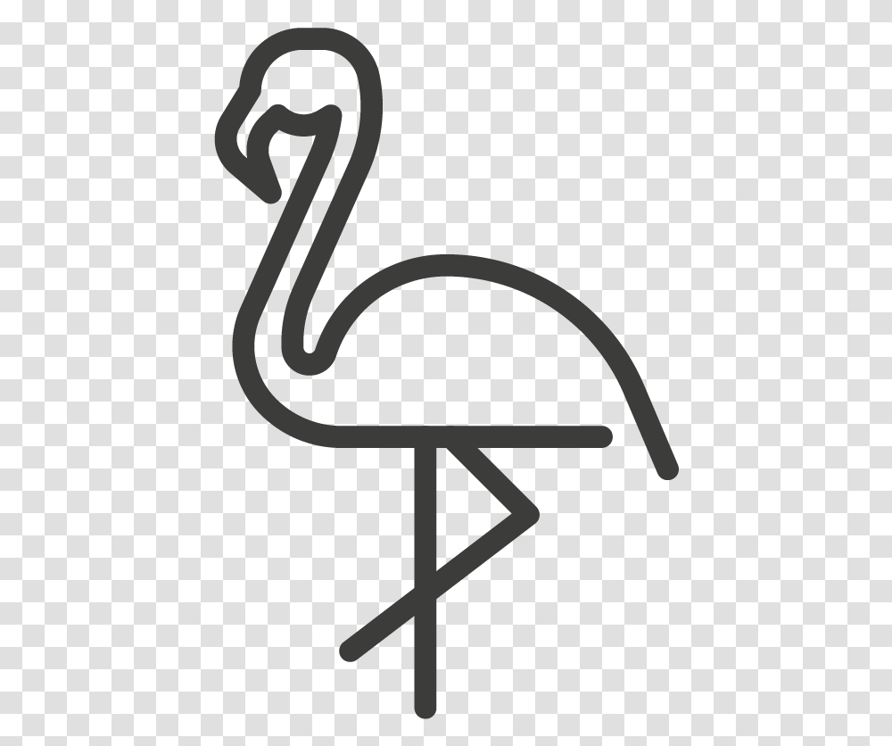 Greater Flamingo, Chair, Furniture, Cross Transparent Png