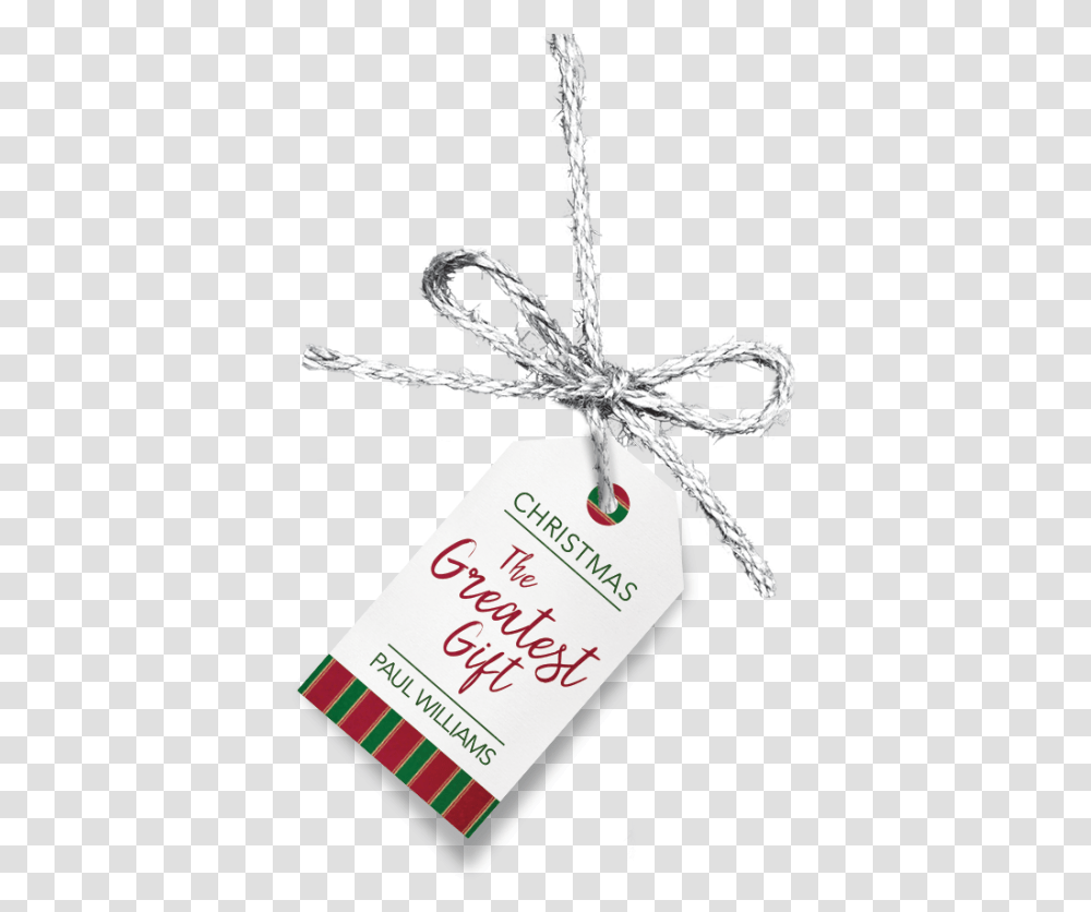 Greatest Gift Tag Tall Greatest Gift For Christmas, Knot, Ornament Transparent Png