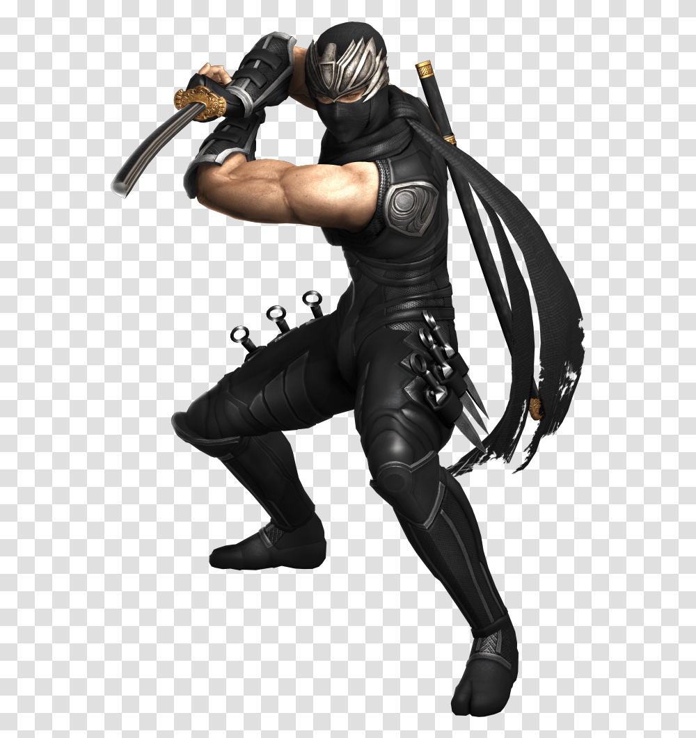 Greatest Ninja In Video Game History Ryu Hayabusa From Ninja Gaiden, Person, Weapon, Clothing, Spandex Transparent Png