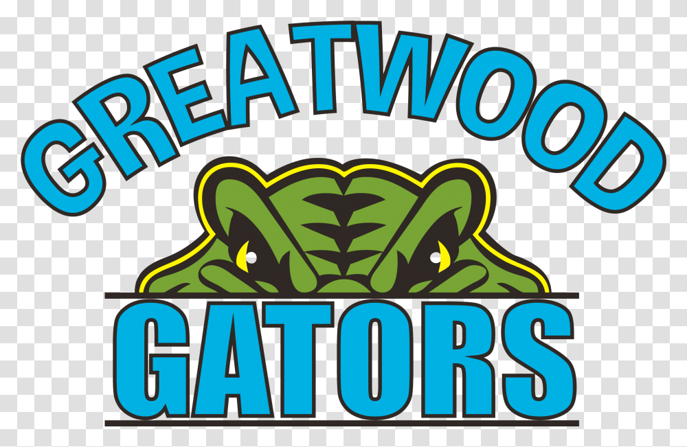 Greatwood Gators Swim Team Logo Forestbrook Middle School Gators, Alphabet, Word, Label Transparent Png