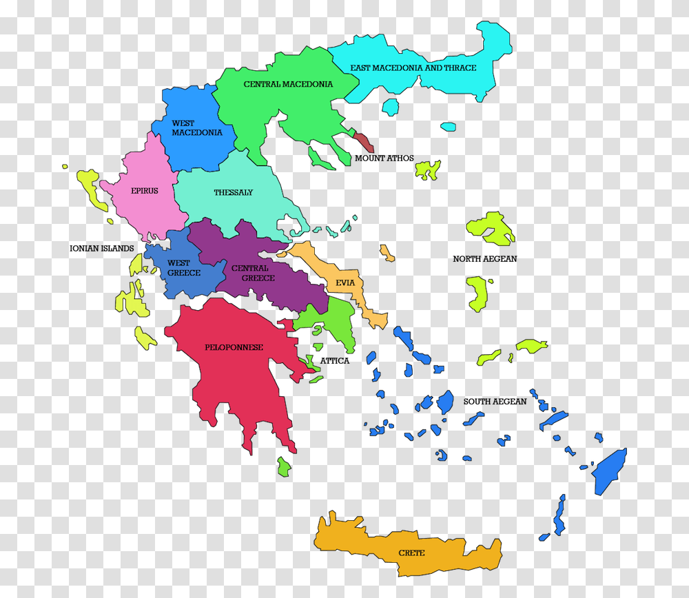 Greece Map Whole Map Of Greece, Diagram, Plot, Atlas Transparent Png