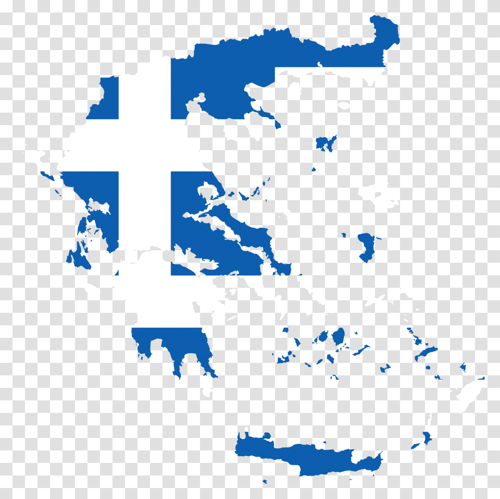 Greece Map With Flag, Diagram, Plot, Atlas Transparent Png