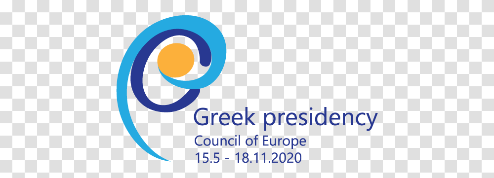 Greece Unveils Presidency Logo For The Council Of Europe Circle, Symbol, Trademark, Poster, Advertisement Transparent Png