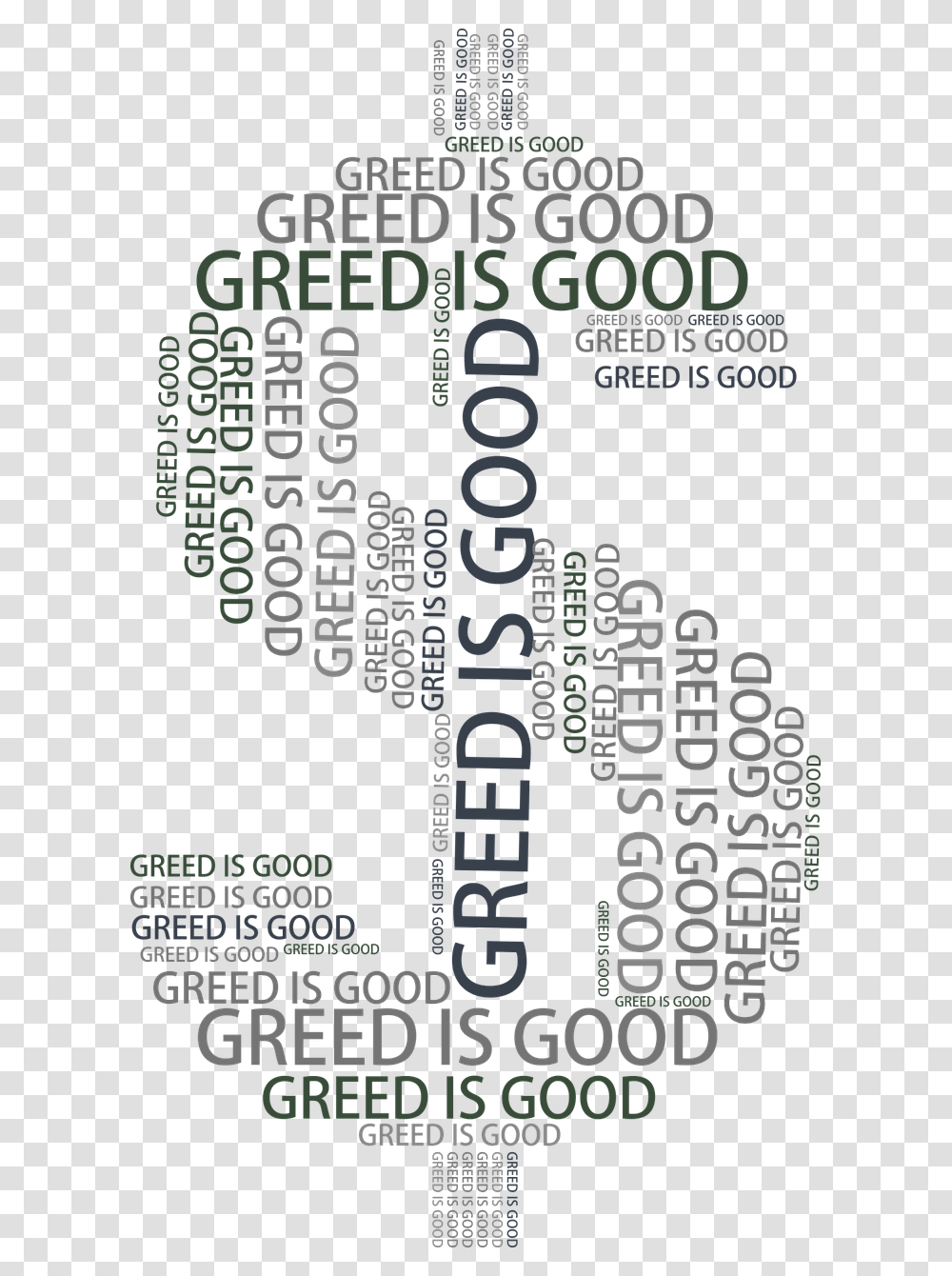 Greed Word Cloud, Paper, Poster, Advertisement Transparent Png