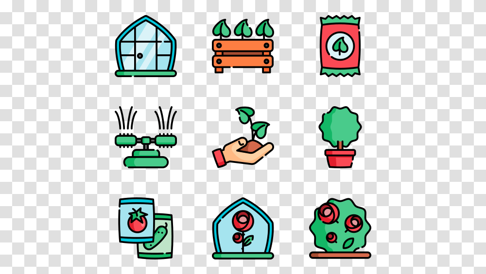 Greehouse Greenhouse Flat Icon, Super Mario, Pac Man Transparent Png