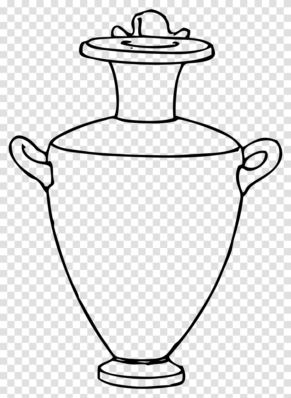 Greek Amphora Pottery Clip Art Vector Free Vector Image, Gray, World Of Warcraft Transparent Png