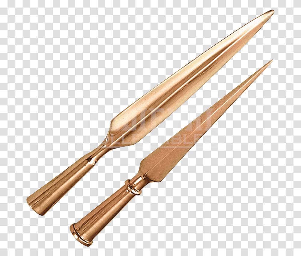 Greek Bronze Spear Parts Greek Hoplite Spear, Oars, Weapon, Weaponry, Arrow Transparent Png