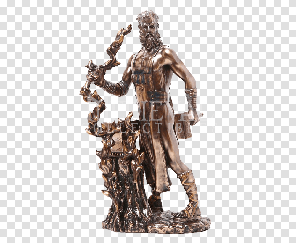 Greek Bust Ancient Greek Blacksmith Hephaestus Statue, Person, Human, Bronze, Sculpture Transparent Png
