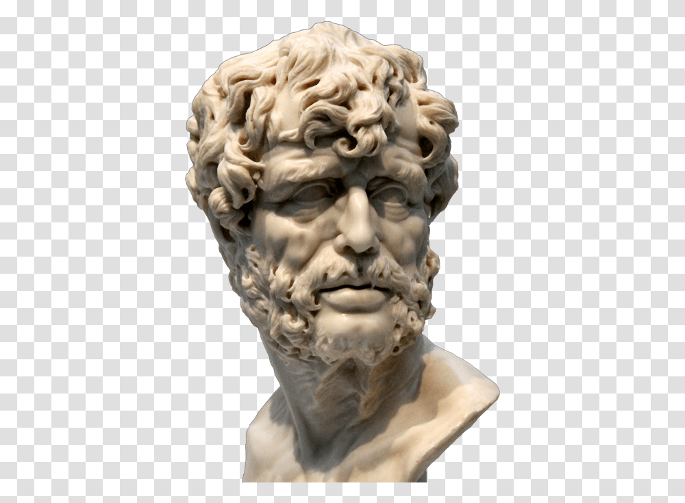 Greek Bust Seneca Quotes, Head, Statue, Sculpture Transparent Png