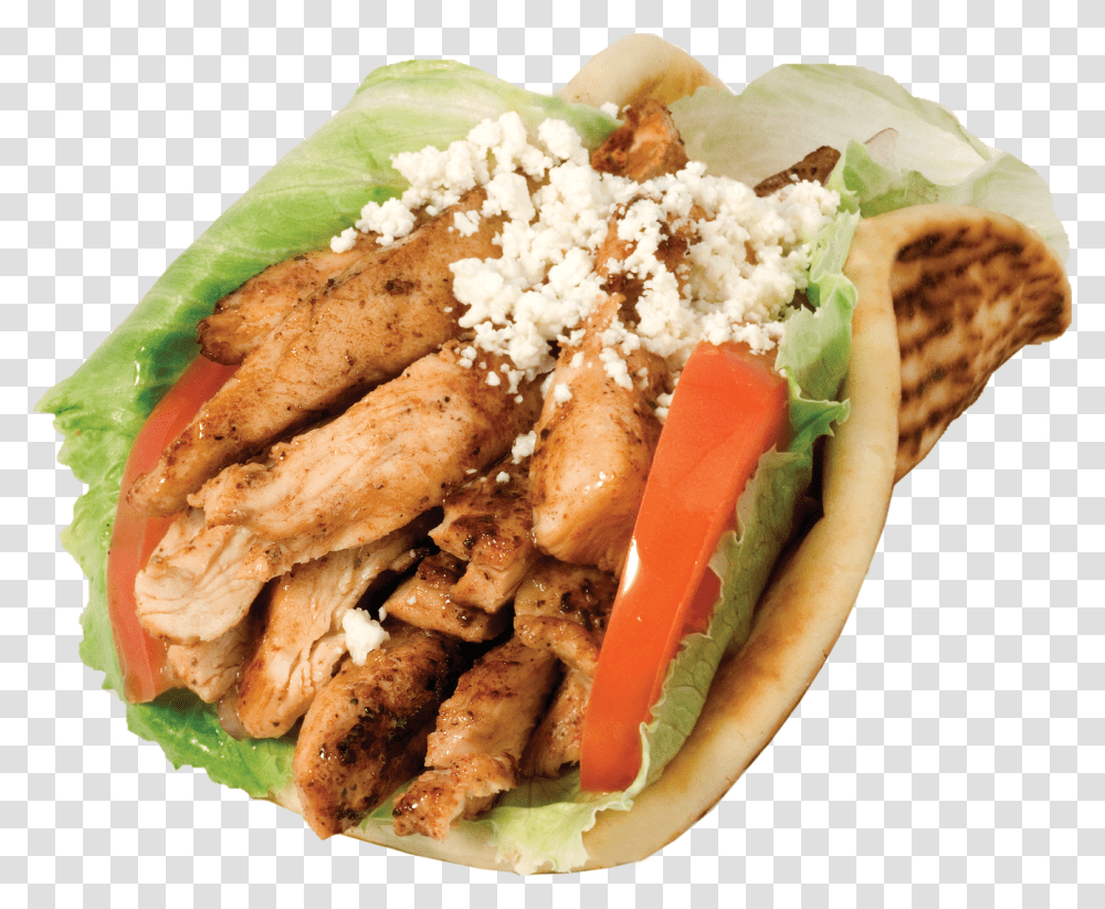 Greek Chicken El Cajon Chicken Pita Chicken Pita Wrap, Food, Hot Dog, Lunch, Meal Transparent Png