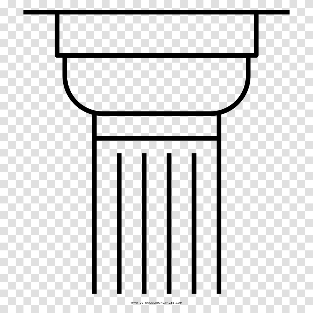 Greek Column Coloring, Gray, World Of Warcraft Transparent Png