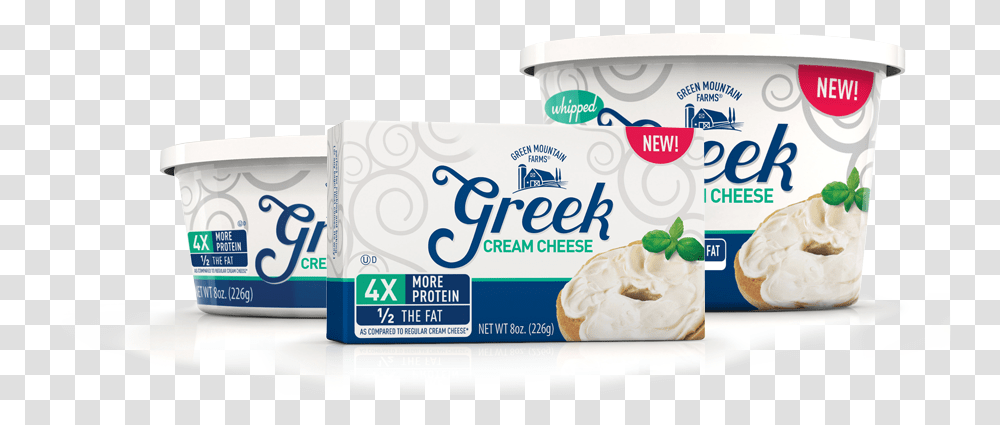 Greek Cream Cheese Green Mountain, Dessert, Food, Yogurt, Ice Cream Transparent Png
