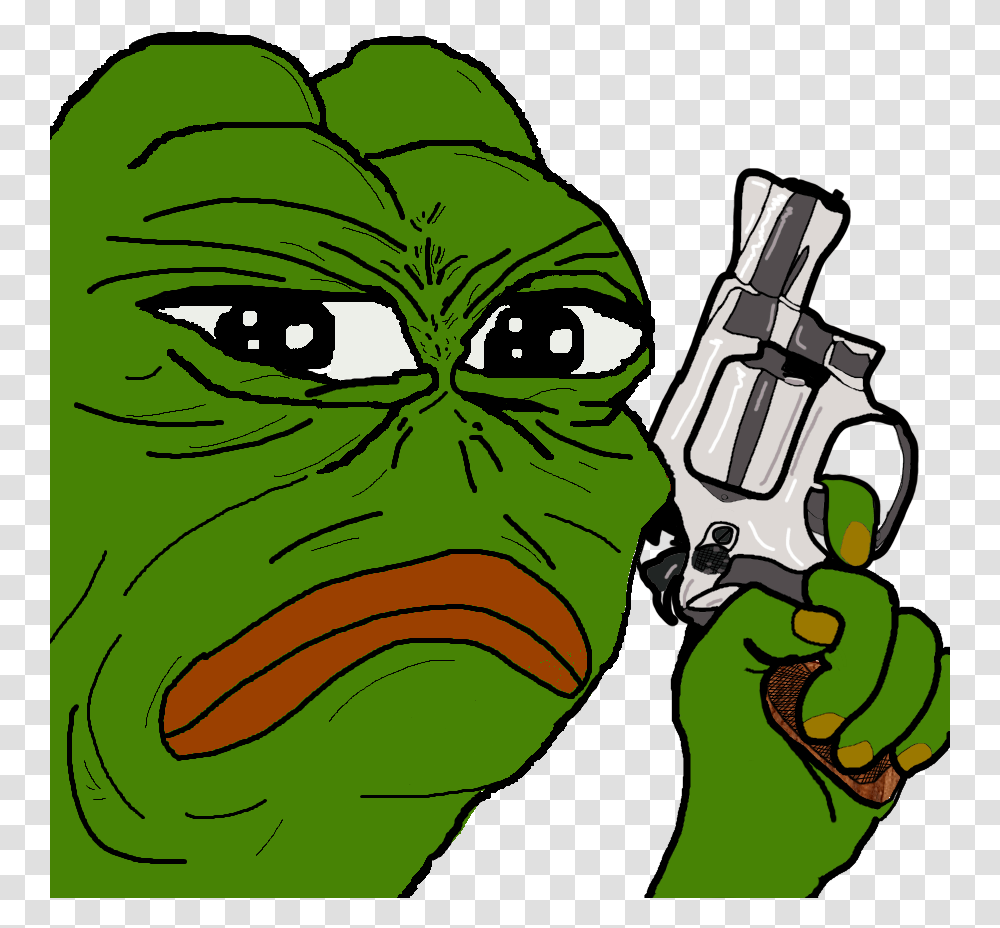Greek Dislike Thread For Providing Great Content When I'm Pepe Think, Green, Weapon, Weaponry, Face Transparent Png