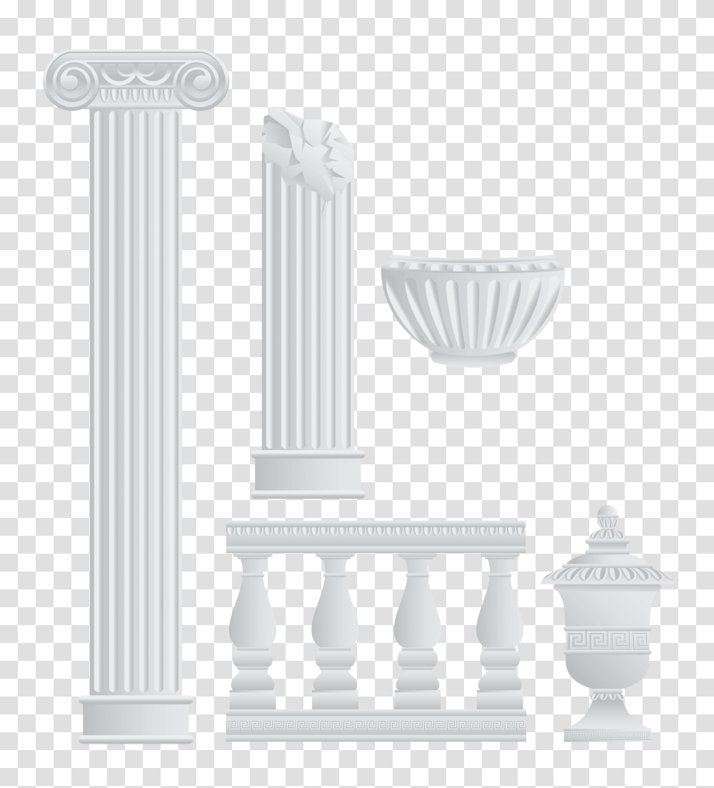 Greek Fence Columns And Elements Gallery, Architecture, Building, Pillar, Porch Transparent Png