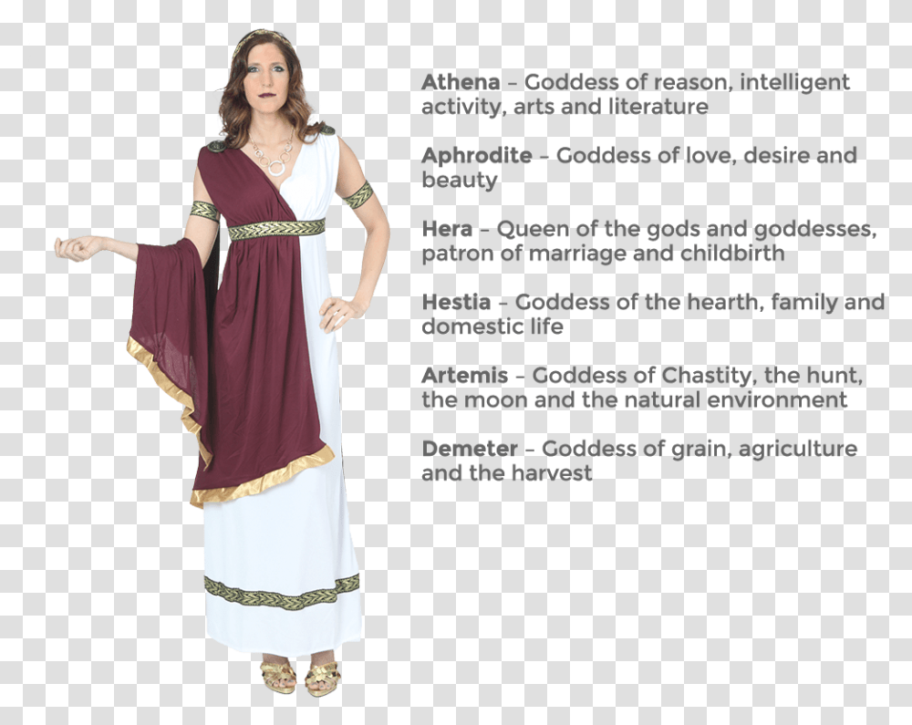 Greek Goddess Greek Goddess Quotes Athena The Famous Lines Of Athena Greek Goddess, Clothing, Person, Dress, Costume Transparent Png