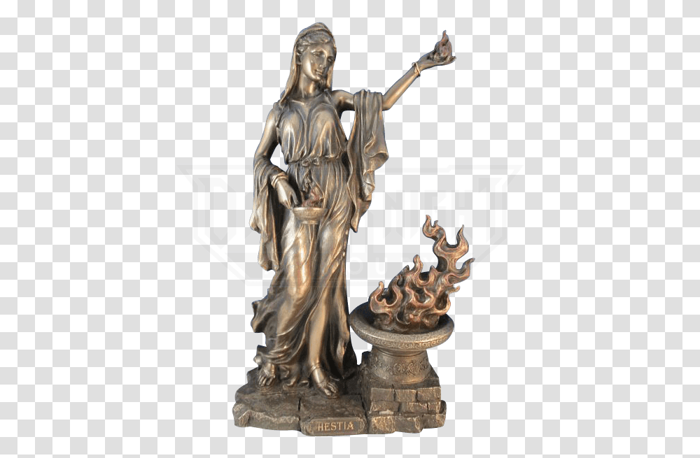 Greek Goddess Hestia Statue Hestia Greek Goddess Statue, Bronze, Sculpture, Person Transparent Png