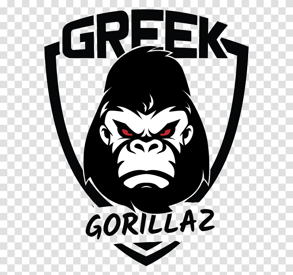 Greek Gorillazlogo Square Poster, Stencil, Trademark Transparent Png