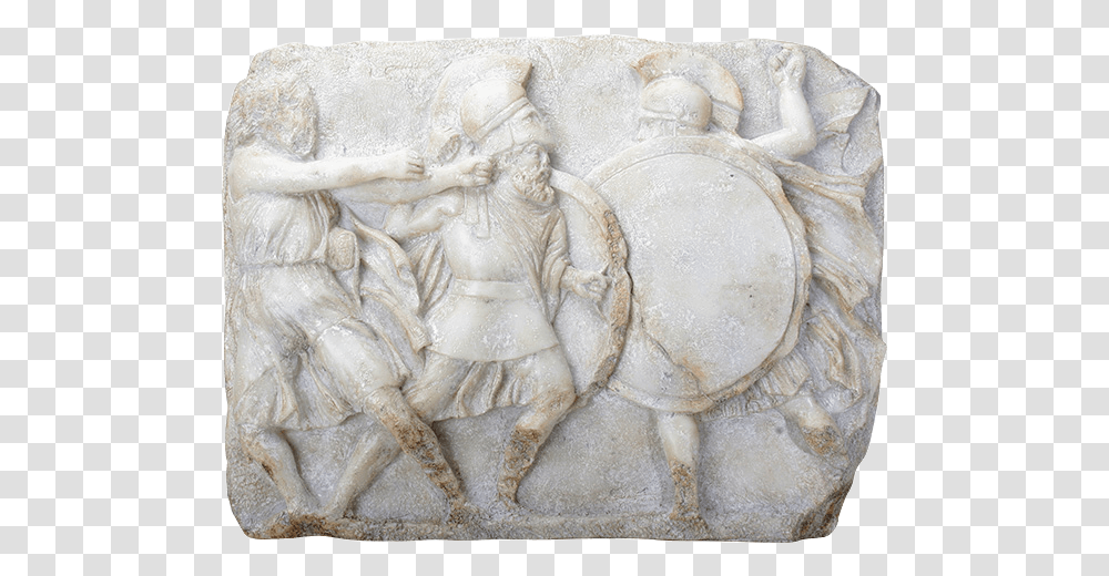 Greek Hoplites In Battle Wall Plaque Stone Carving, Archaeology, Soil, Ivory Transparent Png