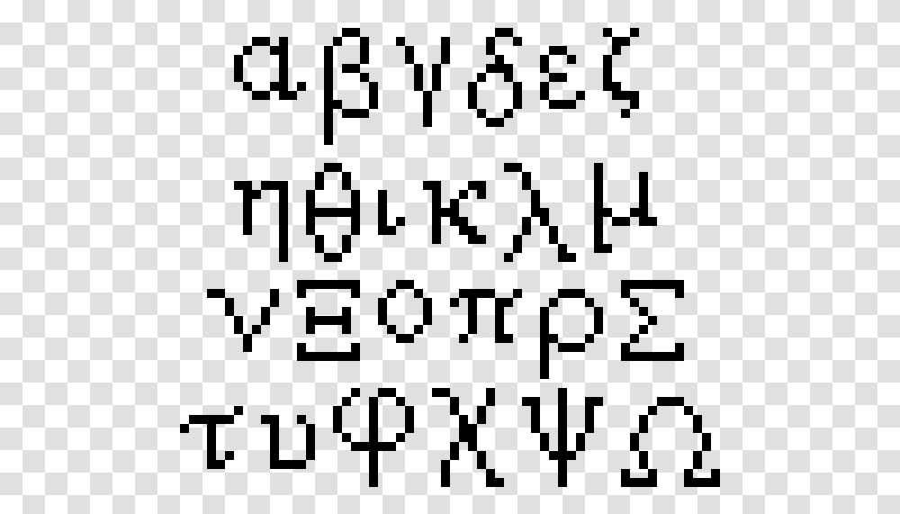 Greek Letter Pixel Art, Gray, World Of Warcraft Transparent Png